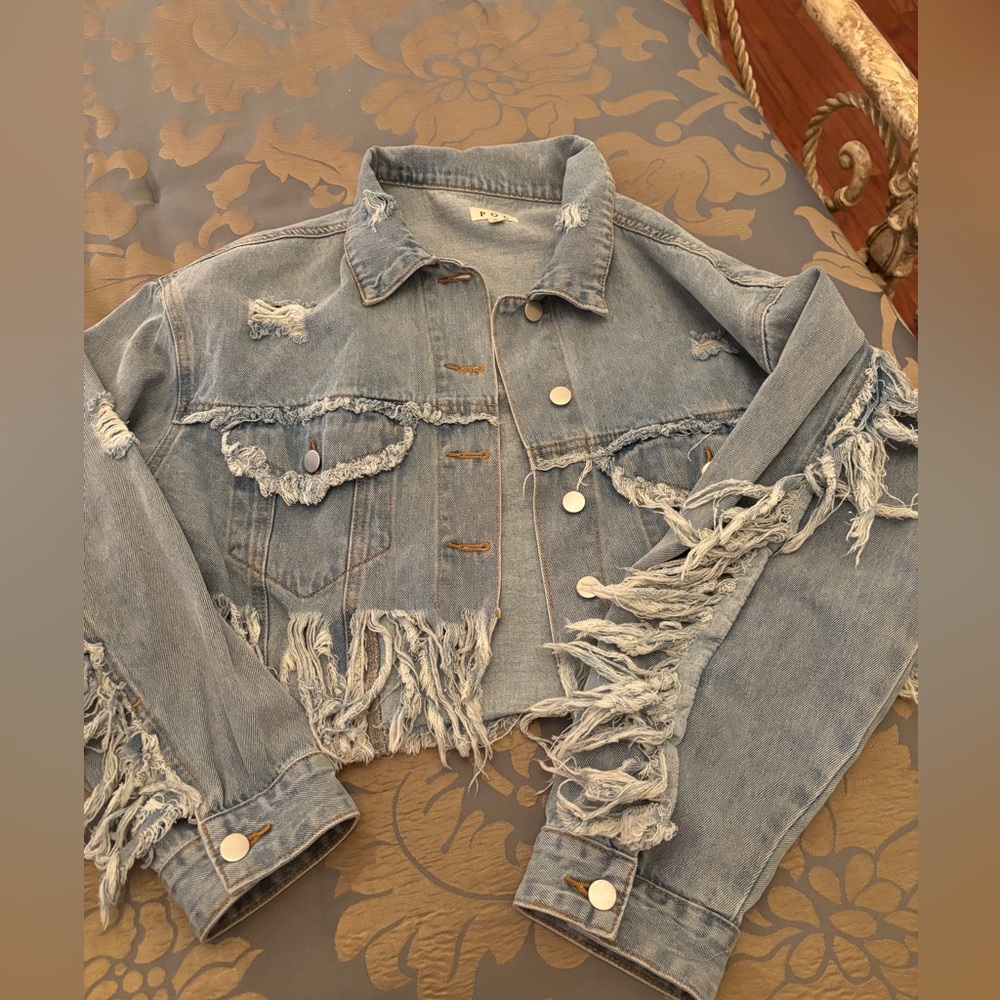 POL distressed denim Jacket